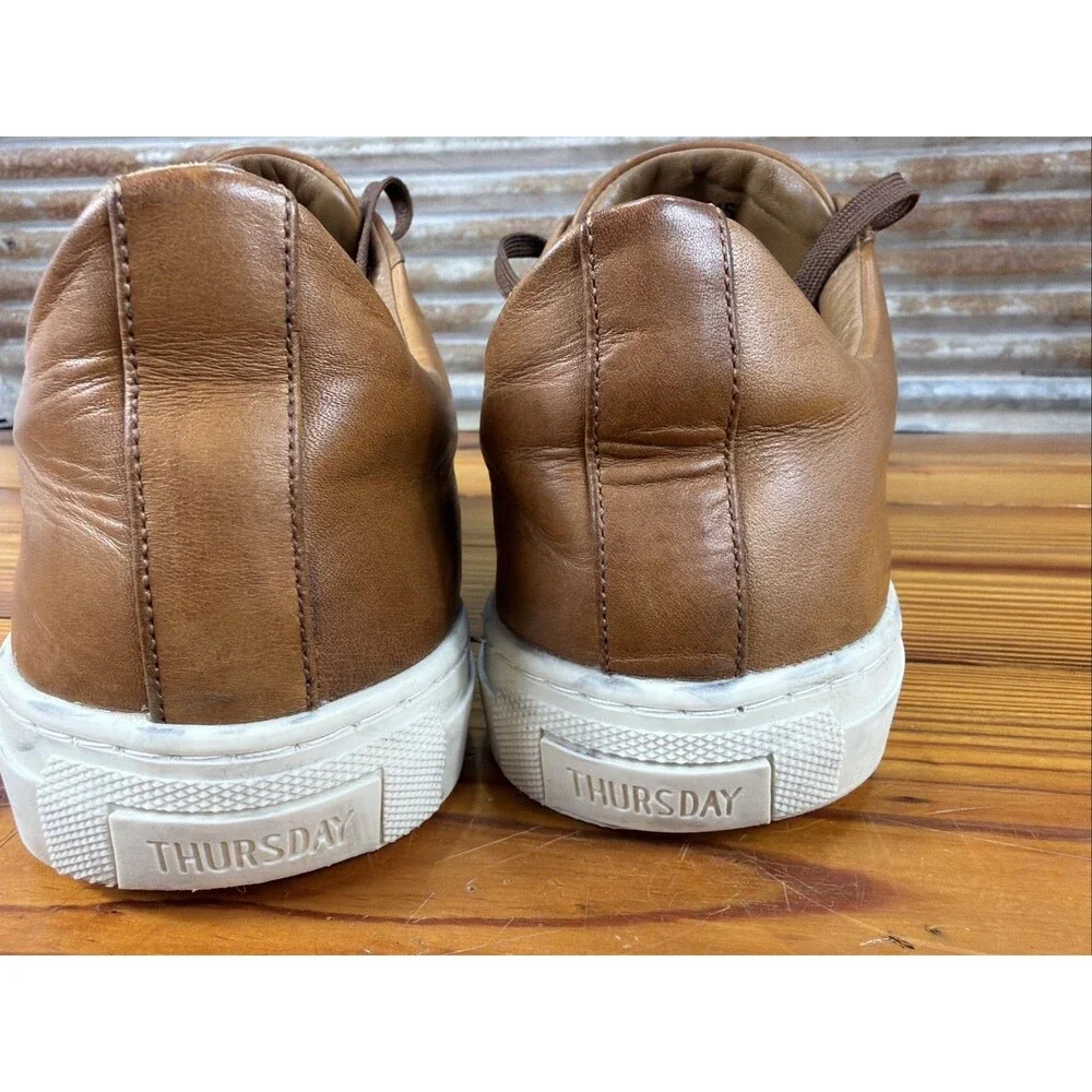 Thursday Boot Co Premier Low Top Sneakers Men's US 13 Toffee Brown Leather
